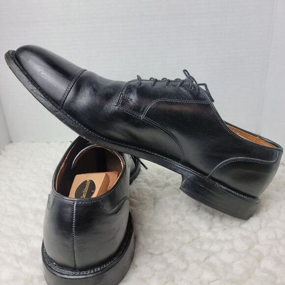 Allen Edmonds Cartland Men\'s Dress Shoes Size 13 Cap Toe Black Leather Oxford main image 3
